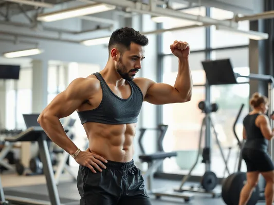 Osoba ćwicząca z trenerem, symbol zdrowego stylu życia i sukcesu